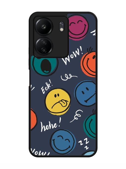 Emoticon Parade Glossy Soft Edge Case for Xiaomi Redmi 13C (4G) Chachhi