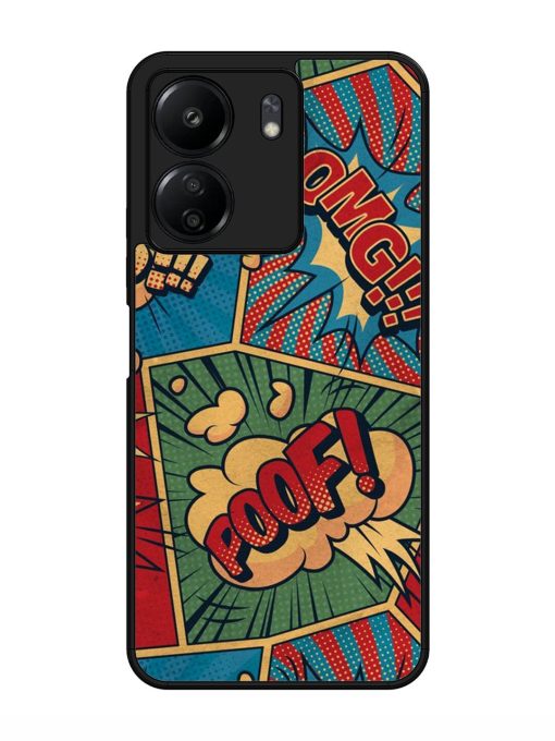 Comic Book Chaos Glossy Soft Edge Case for Xiaomi Redmi 13C (4G) Chachhi