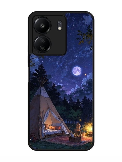 Moonlight Camping Glossy Soft Edge Case for Xiaomi Redmi 13C (4G) Chachhi