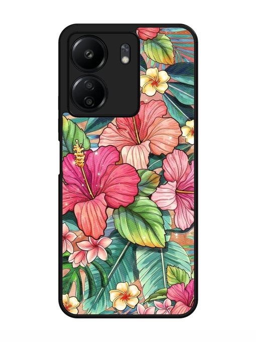 Tropical Tapestry Glossy Soft Edge Case for Xiaomi Redmi 13C (4G)