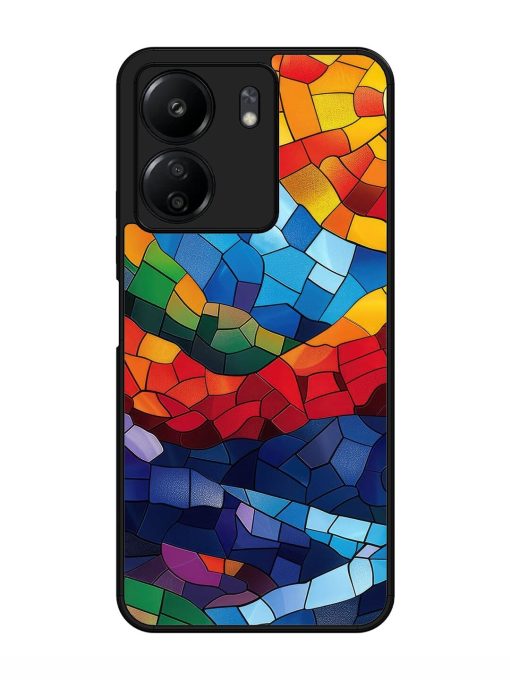 Mosaic Sunset Glossy Soft Edge Case for Xiaomi Redmi 13C (4G) Chachhi