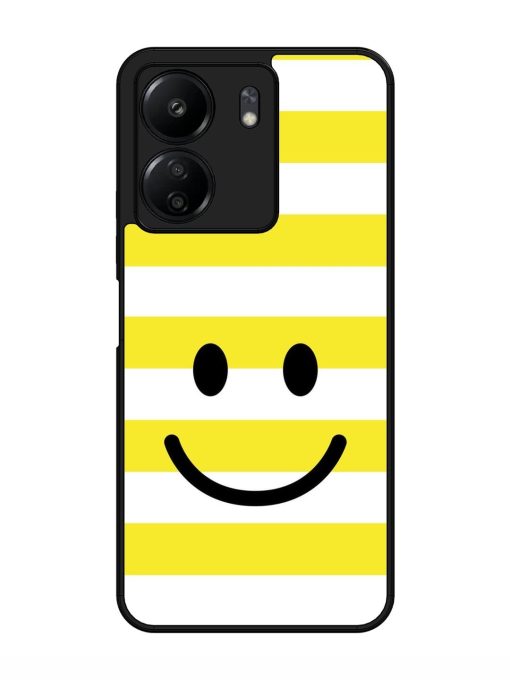 Smiling Stripes Glossy Soft Edge Case for Xiaomi Redmi 13C (4G) Chachhi