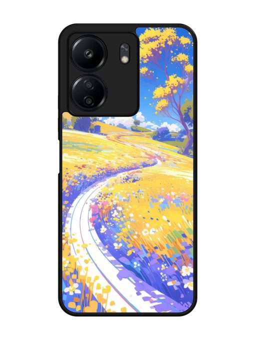 Vibrant Spring Meadow Glossy Soft Edge Case for Xiaomi Redmi 13C (4G) Chachhi