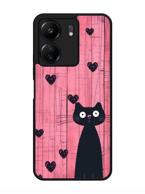 Feline Valentine'S Day Glossy Soft Edge Case for Xiaomi Redmi 13C (4G) Chachhi