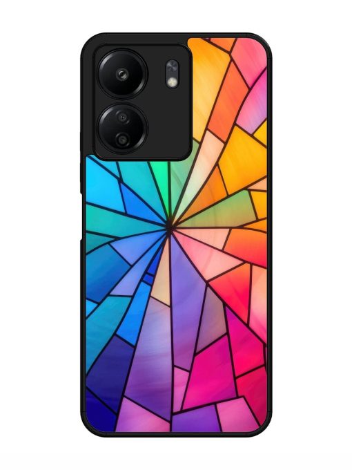 Stained Glass Kaleidoscope Of Colors Glossy Soft Edge Case for Xiaomi Redmi 13C (4G)