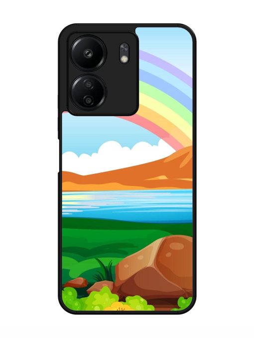 Rainbow Over The Lake Glossy Soft Edge Case for Xiaomi Redmi 13C (4G) Chachhi