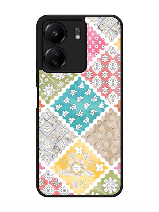 Patchwork Dreamscape Glossy Soft Edge Case for Xiaomi Redmi 13C (4G) Chachhi