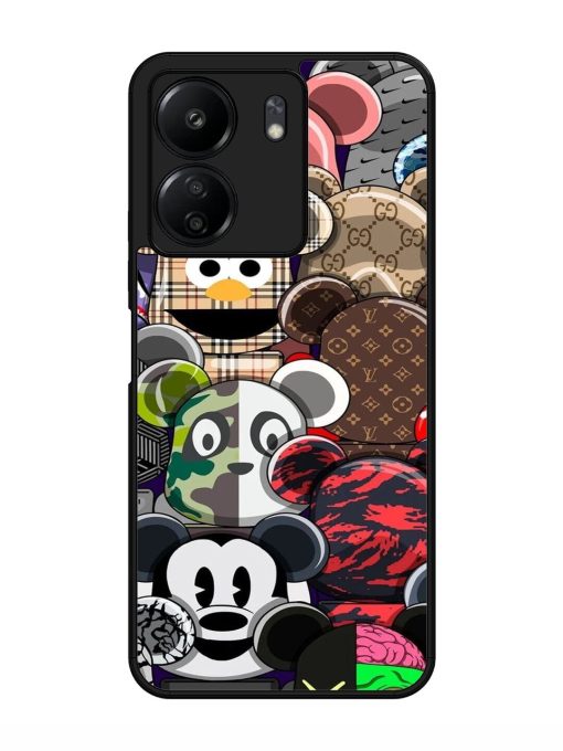 Streetwear Bearbrick Extravaganza Glossy Soft Edge Case for Xiaomi Redmi 13C (4G) Chachhi