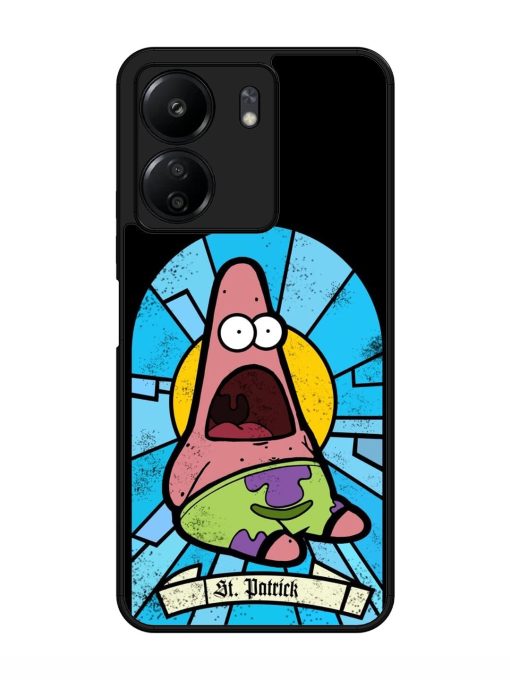 St. Patrick'S Day Stained Glass Patrick Star Glossy Soft Edge Case for Xiaomi Redmi 13C (4G) Chachhi