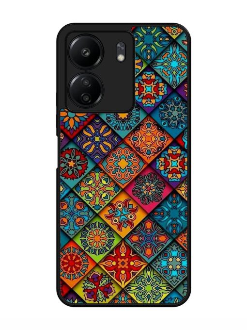 Patchwork Mandala Mosaic Glossy Soft Edge Case for Xiaomi Redmi 13C (4G) Chachhi