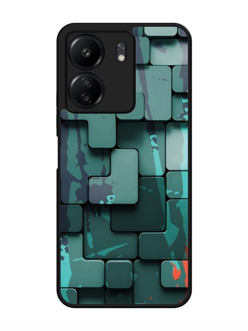 Abstract Geometric Mosaic Glossy Soft Edge Case for Xiaomi Redmi 13C (4G) Chachhi