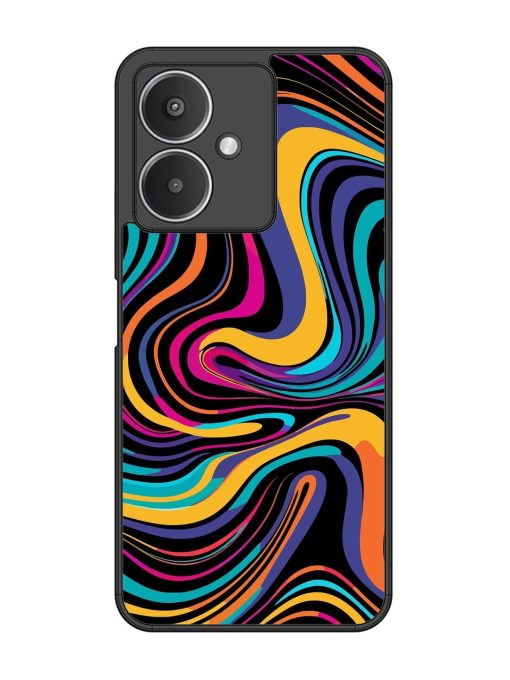 Psychedelic Swirl Glossy Soft Edge Case for Xiaomi Redmi 13C (5G) Chachhi