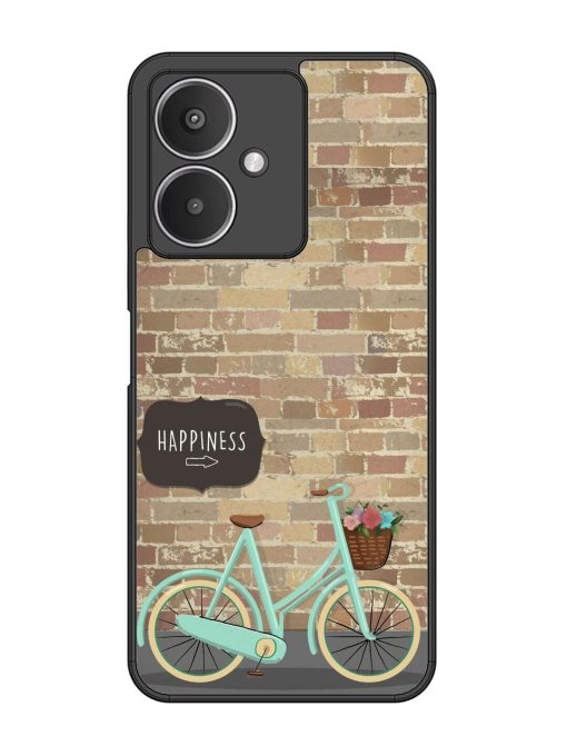 Pedaling Towards Happiness Glossy Soft Edge Case for Xiaomi Redmi 13C (5G) Chachhi