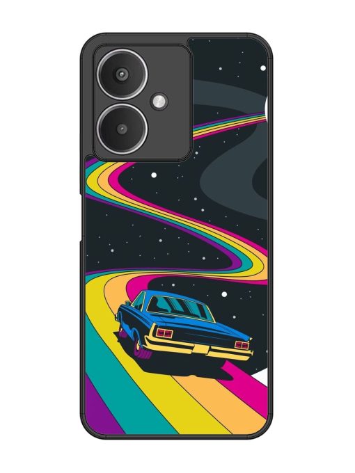 Rainbow Road Glossy Soft Edge Case for Xiaomi Redmi 13C (5G) Chachhi