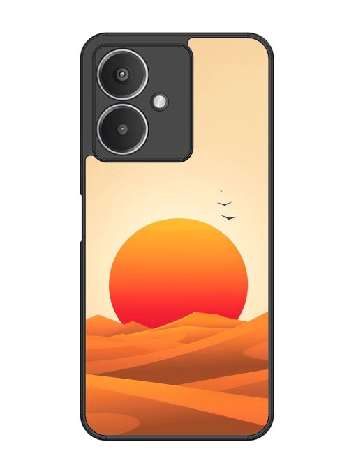 Desert Sunset Glossy Soft Edge Case for Xiaomi Redmi 13C (5G) Chachhi