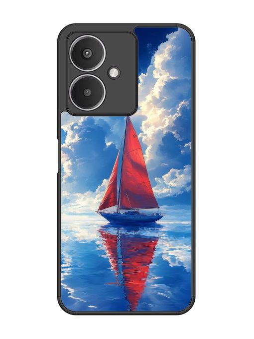 Crimson Sails Glossy Soft Edge Case for Xiaomi Redmi 13C (5G) Chachhi