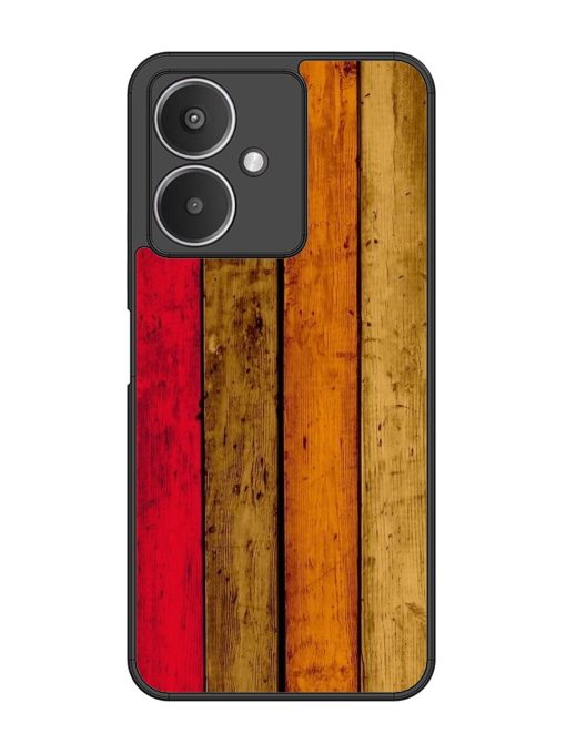 Colorful Woodgrain Glossy Soft Edge Case for Xiaomi Redmi 13C (5G) Chachhi