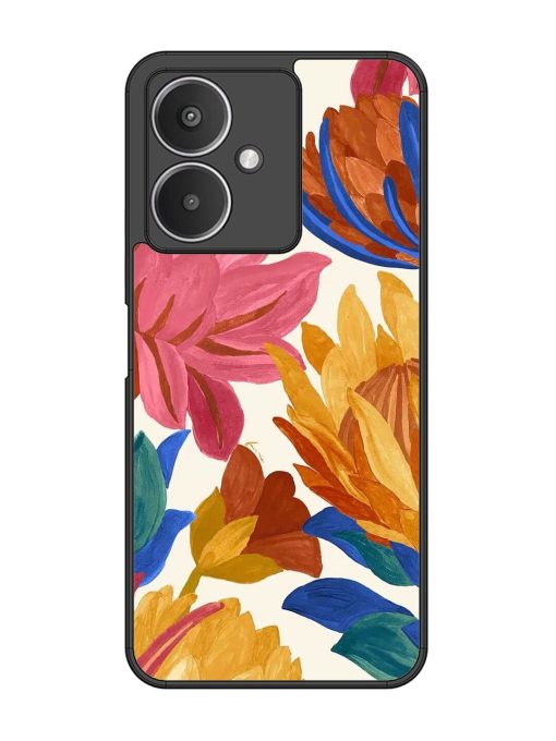 Blooming Tapestry Glossy Soft Edge Case for Xiaomi Redmi 13C (5G) Chachhi