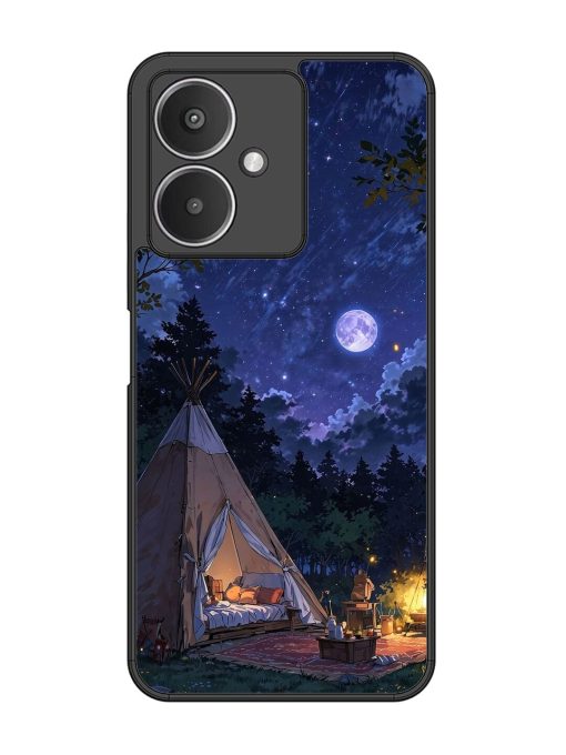 Moonlight Camping Glossy Soft Edge Case for Xiaomi Redmi 13C (5G) Chachhi