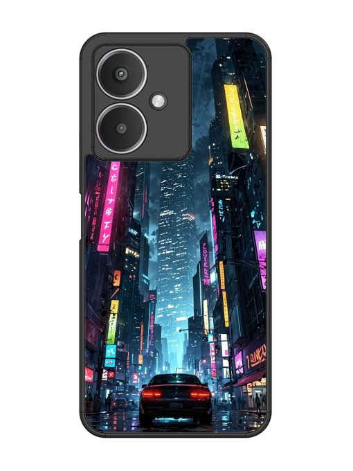 Neon Nightscape Glossy Soft Edge Case for Xiaomi Redmi 13C (5G) Chachhi