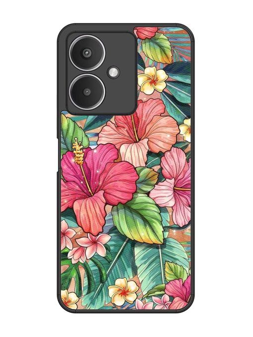 Tropical Tapestry Glossy Soft Edge Case for Xiaomi Redmi 13C (5G) Chachhi