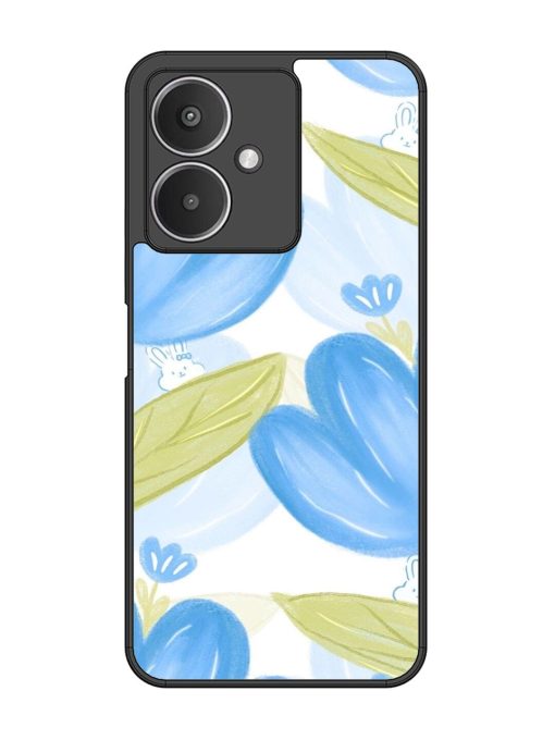 Bunny'S Blue Garden Glossy Soft Edge Case for Xiaomi Redmi 13C (5G) Chachhi