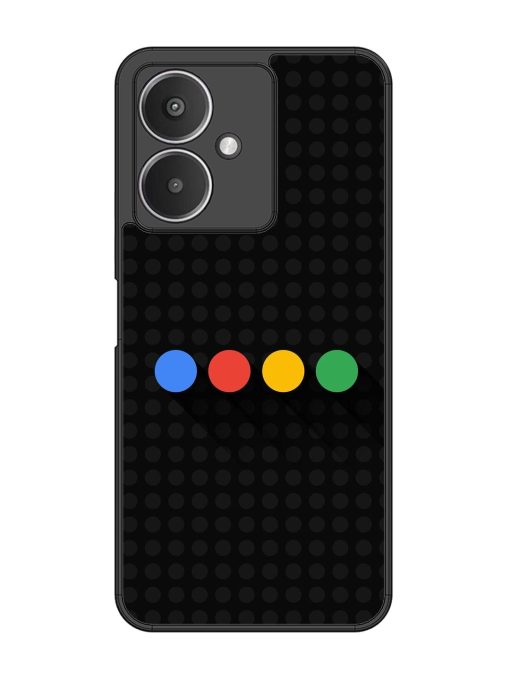 Google Dots Glossy Soft Edge Case for Xiaomi Redmi 13C (5G) Chachhi