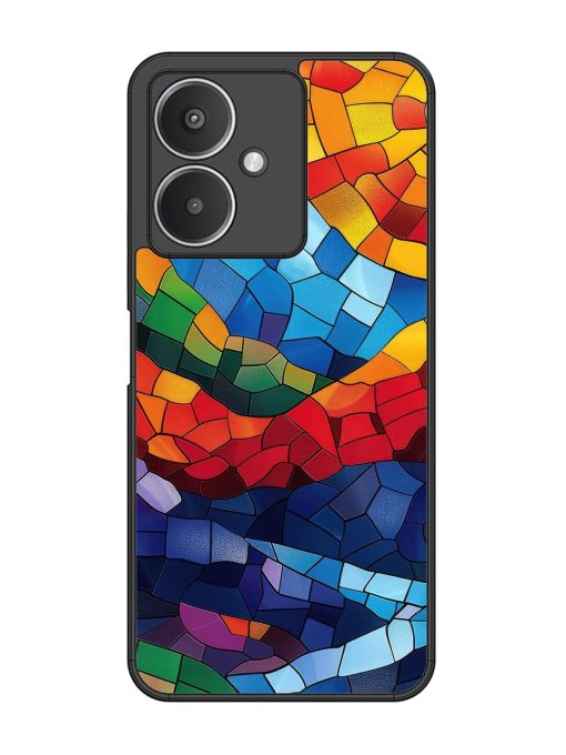 Mosaic Sunset Glossy Soft Edge Case for Xiaomi Redmi 13C (5G) Chachhi