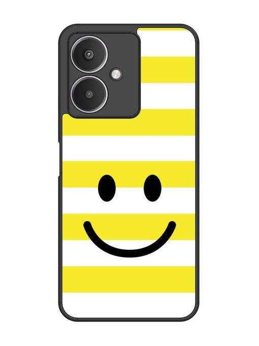 Smiling Stripes Glossy Soft Edge Case for Xiaomi Redmi 13C (5G) Chachhi