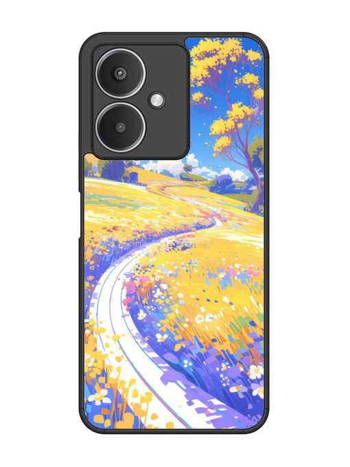 Vibrant Spring Meadow Glossy Soft Edge Case for Xiaomi Redmi 13C (5G) Chachhi