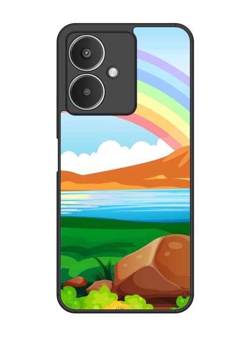 Rainbow Over The Lake Glossy Soft Edge Case for Xiaomi Redmi 13C (5G)