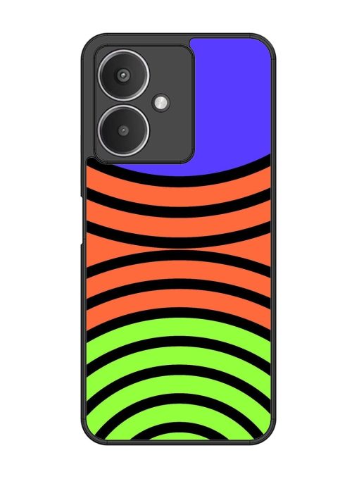 Psychedelic Stripe Symphony Glossy Soft Edge Case for Xiaomi Redmi 13C (5G) Chachhi