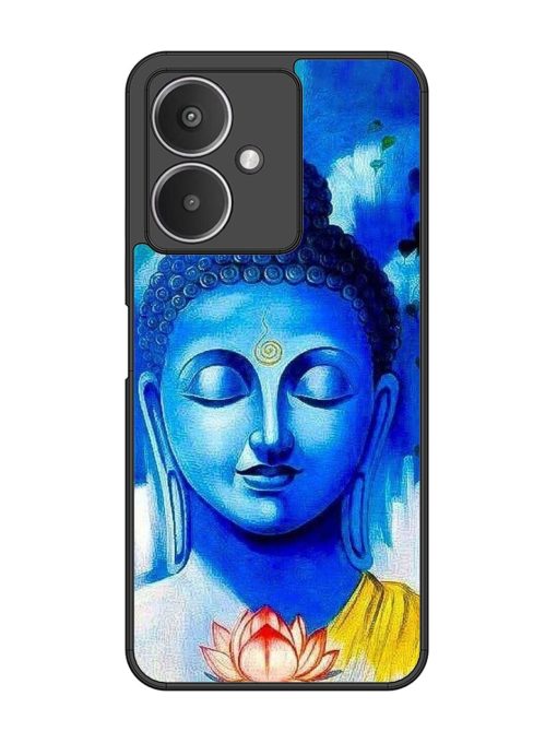 Serene Buddha With Lotus Glossy Soft Edge Case for Xiaomi Redmi 13C (5G) Chachhi