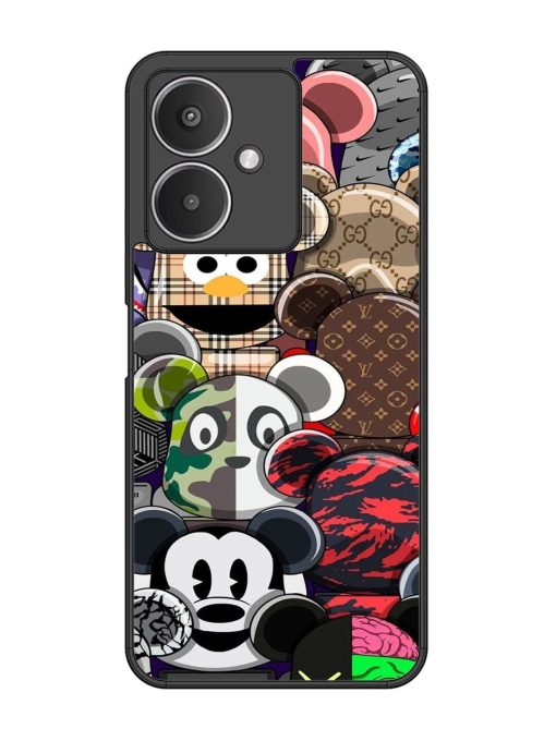 Streetwear Bearbrick Extravaganza Glossy Soft Edge Case for Xiaomi Redmi 13C (5G) Chachhi