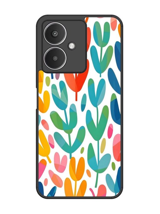 Rainbow Of Blooms Glossy Soft Edge Case for Xiaomi Redmi 13C (5G) Chachhi