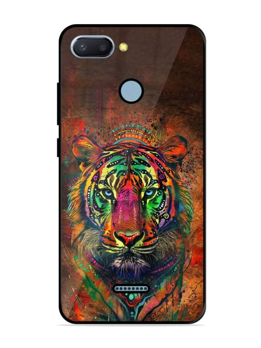 Cosmic Tiger Glossy Soft Edge Case for Xiaomi Redmi 6 Chachhi