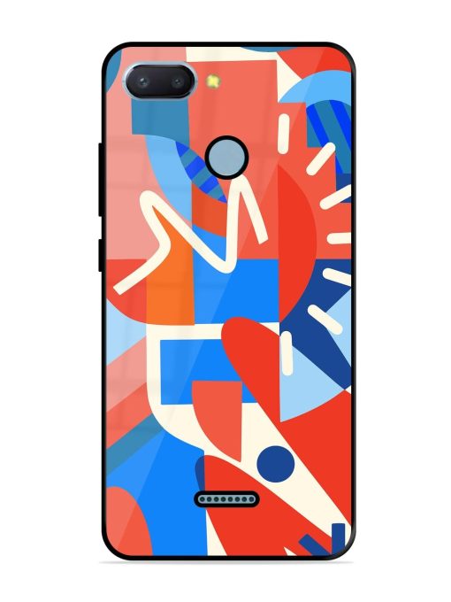 Abstract Harmony Glossy Soft Edge Case for Xiaomi Redmi 6 Chachhi