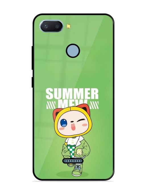 Purrfect Summer Glossy Soft Edge Case for Xiaomi Redmi 6 Chachhi