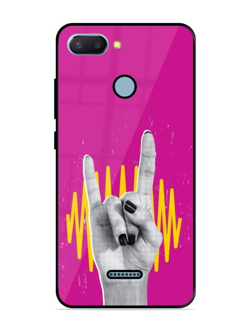 Rock Hand Glossy Soft Edge Case for Xiaomi Redmi 6 Chachhi