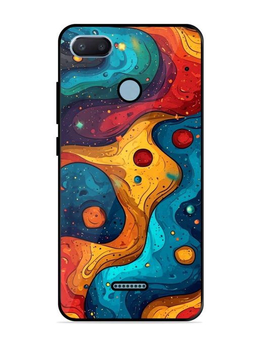 Cosmic Swirl Glossy Soft Edge Case for Xiaomi Redmi 6 Chachhi