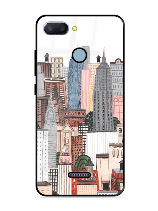 Cityscape Dreams Glossy Soft Edge Case for Xiaomi Redmi 6 Chachhi