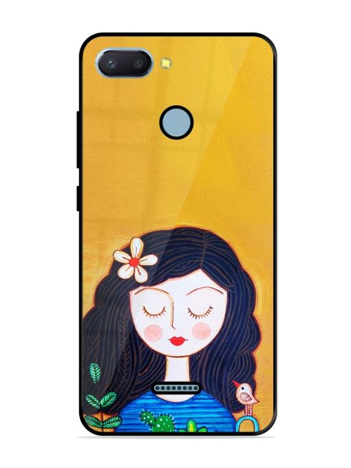 Girl Illustration Glossy Soft Edge Case for Xiaomi Redmi 6 Chachhi