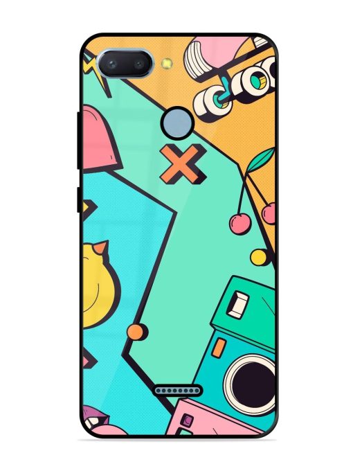 Retro Remix Glossy Soft Edge Case for Xiaomi Redmi 6 Chachhi