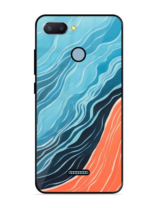 Oceanic Divide Glossy Soft Edge Case for Xiaomi Redmi 6