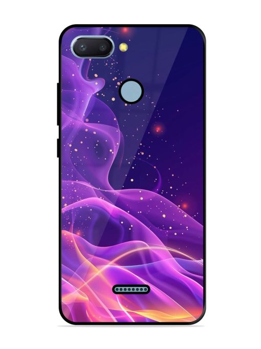 Cosmic Currents Glossy Soft Edge Case for Xiaomi Redmi 6 Chachhi