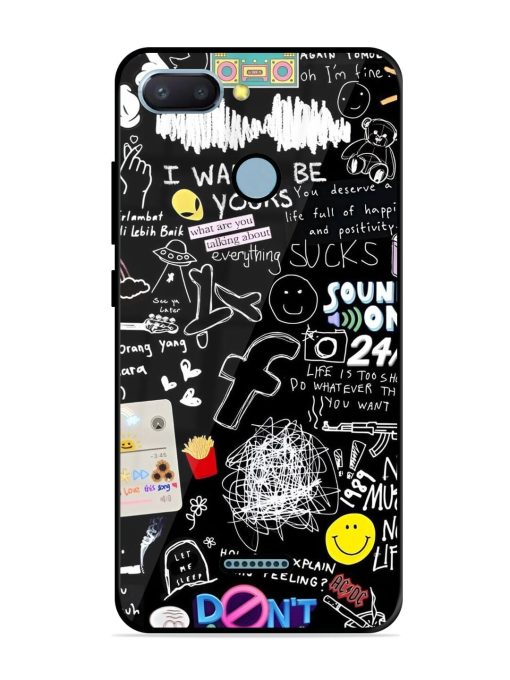 Doodle Diary Glossy Soft Edge Case for Xiaomi Redmi 6 Chachhi