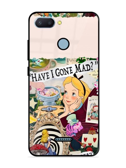 Mad Hatter'S Collage Glossy Soft Edge Case for Xiaomi Redmi 6 Chachhi