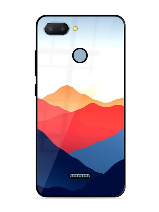 Sunset Peaks Glossy Soft Edge Case for Xiaomi Redmi 6 Chachhi