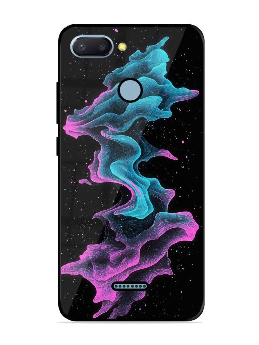 Cosmic Currents Glossy Soft Edge Case for Xiaomi Redmi 6 Chachhi