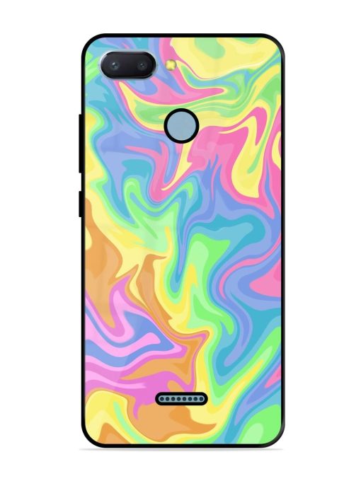 Whimsical Swirl Glossy Soft Edge Case for Xiaomi Redmi 6